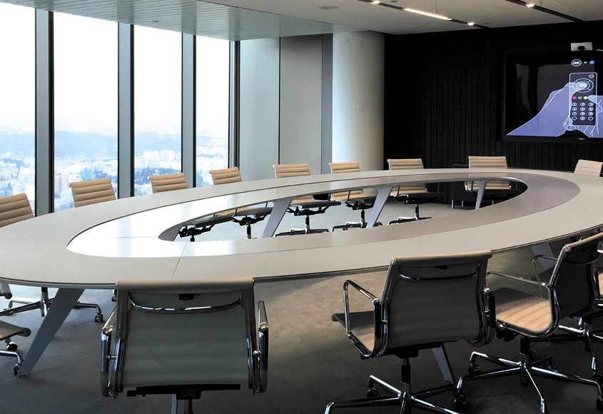 Mobilier de bureau blanc moderne salle de conférence de table de conférence  Salle de réunion - Chine Table de conférence Chaises, salle de conférence  Tables et chaises
